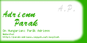 adrienn parak business card