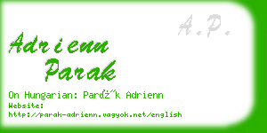 adrienn parak business card